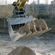 Siebschaufel / für Hydraulikbagger / mit 6 Zähnen
