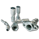 Hydraulikanschluss / Crimp / rechtwinkelig / Edelstahl