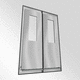 Aluminiumzugtür / Schallschutz / Wärmedämmung