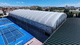 Traglufthalle für Abdeckung / für Industrieanwendung / mit Polyestermembran / PVC-Folie