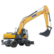 mittelgroßer Bagger / Rad / Diesel / für Baustellen