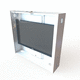 wandmontiertes Gehäuse / rechteckig / Thermoplast / PMMA