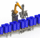 vollautomatische Füllmaschine / für Fässer auf Paletten / IBC / für Farben