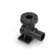 Hydraulikanschluss / Flansch / 90°-Winkel / ISO