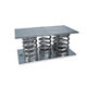 rechteckige elastische Lagerung / Stahl / für Maschinen / Federisolator