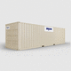 Lagercontainer / Stahl / Holz