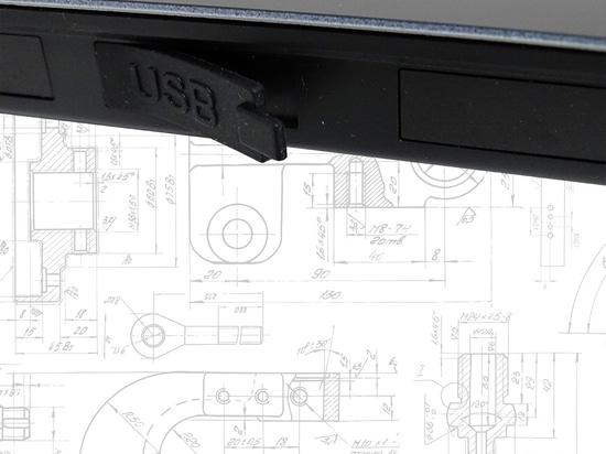 Bastron® B45-USB schwarz - Glastastatur mit Touchpad