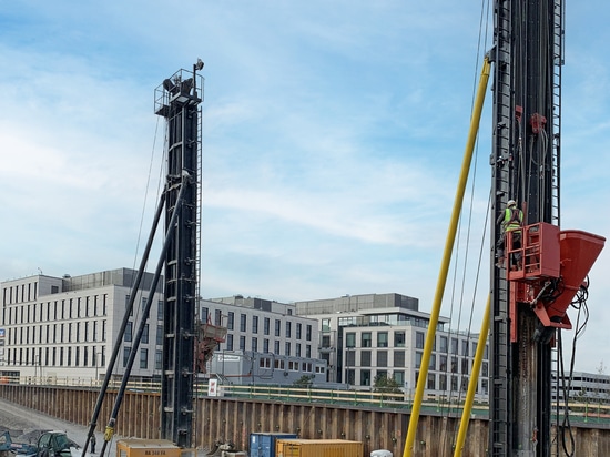 Safety-Drehgeber von SIKO für Rammgeräte im Spezialtiefbau