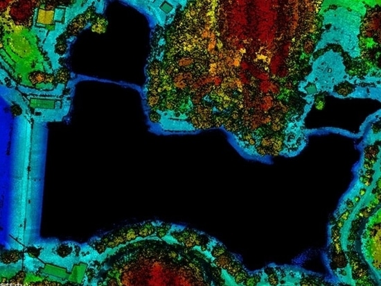 Die ursprünglichen Laserpunktwolkendaten (AA450)