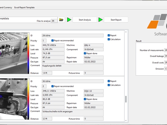 LeakReport: Die komfortable Dokumentationssoftware für Druckluftleckagen