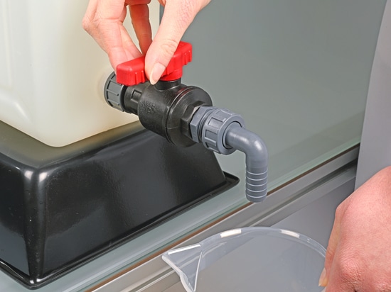 Kugelhahn aus Polypropylen (PP) in robuster Industriequalität (Bürkle GmbH)