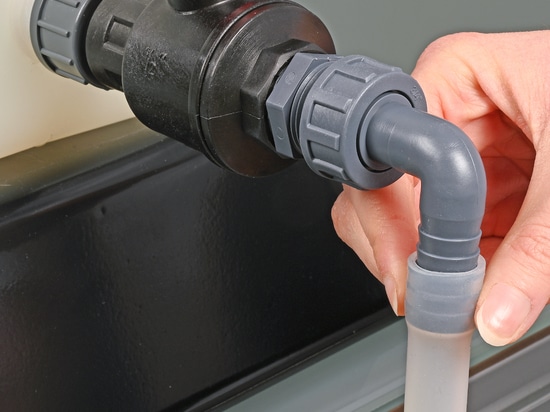 Kugelhahn aus Polypropylen (PP) in robuster Industriequalität (Bürkle GmbH)