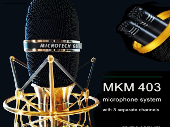Das neu entwickelte kompakte Mehrkanal-Kondensatormikrofon MKM 403
