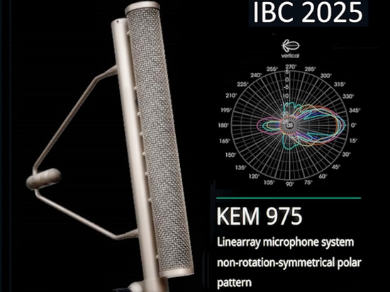 Cardioid-Ebenenmikrofon mit nicht rotationssymmetrischer Richtcharakteristik KEM 975