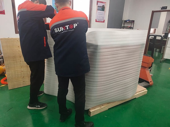 Suntop 3-in-1 Handheld-Laserschweißgerät bereit für den Versand an russischen Kunden