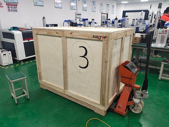 Türkischer Kunde hat erfolgreich 3 Suntop-Handlaserschweißgeräte gekauft, Liefervorbereitungen erfolgreich abgeschlossen
