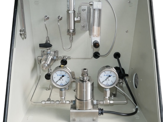 Probenahme von verflüssigtem CO2 aus der anaeroben Vergärung