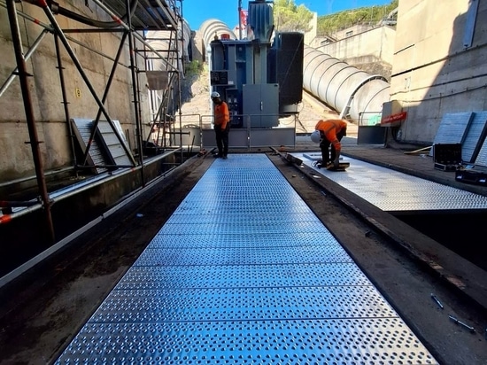 Neues Sonec-Projekt für eine Wasserkraftanlage: EXTICOV LHD-Abdeckung installiert