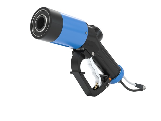 WEH® TK20 H2  Füllkupplung – die leistungsstarke Lösung  für die schnelle und sichere Betankung von Wasserstofffahrzeugen.