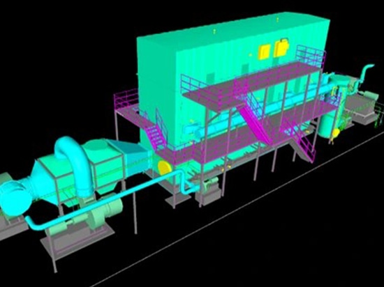 Tausend-Tonnen-Kohlenstofffaser-Produktionslinie des Materialunternehmens Verbrennungsanlage