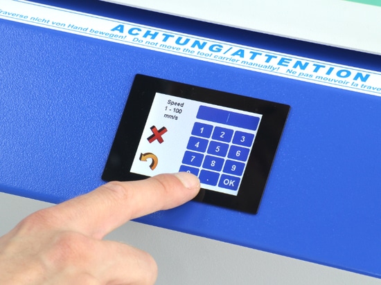 Intuitive Bedienung über Touchdisplay
