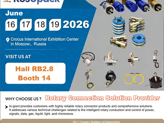 In-giant Technology stellt innovative Schleifringprodukte auf der RosUpack & Printech 2026 in Russland vor