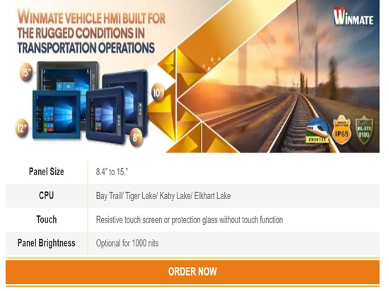 Winmate Vehicle HMI für die rauen Bedingungen im Transportwesen