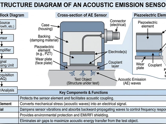 AE-Sensor-Strukturdiagramm