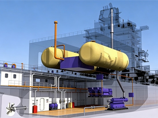 Umrüstung eines Schiffes von „Öl auf Gas“