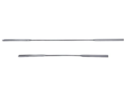 Feindosier-Spatel für kleinste Probenmengen: Mikropulver-Spatel, eckig/halbrund, aus Edelstahl (Bürkle GmbH)