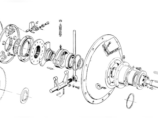 Expolded-Diagramm der BD-Reihenkupplung verfügbar vom jbj Techniques Limited