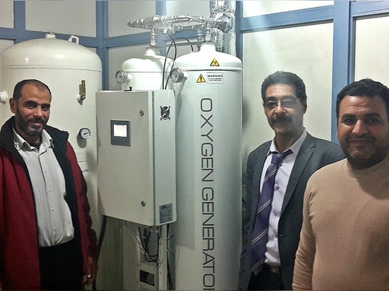 Krankenhaus in Asyut mit Oxywise-Sauerstoff-Generator