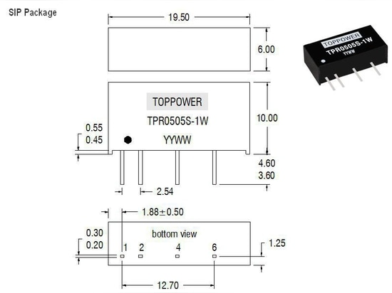 TPR-1W Reihe PIN-Entwurf