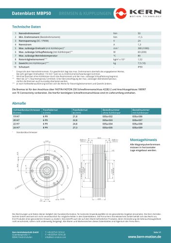 Magnet Pulver Bremse 50