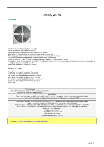 Enthalpy Wheels