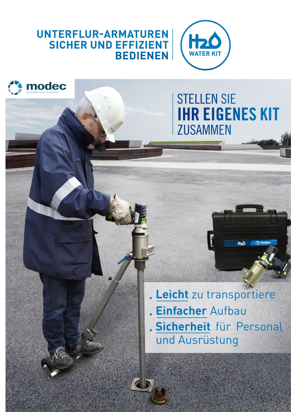 H₂O-Kit f&uuml;r Arbeiten an unterirdischen Ventilen - MODEC