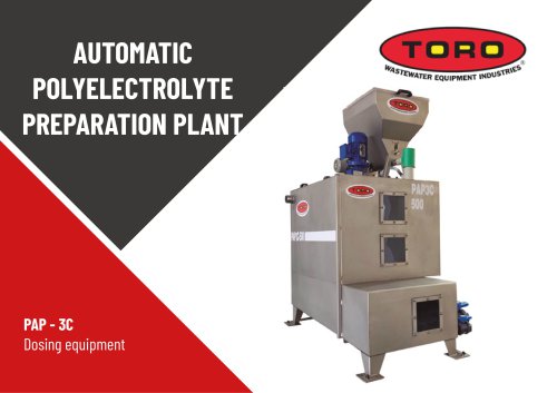 Automatic Polyelectrolyte Preparation Plant PAP-3C