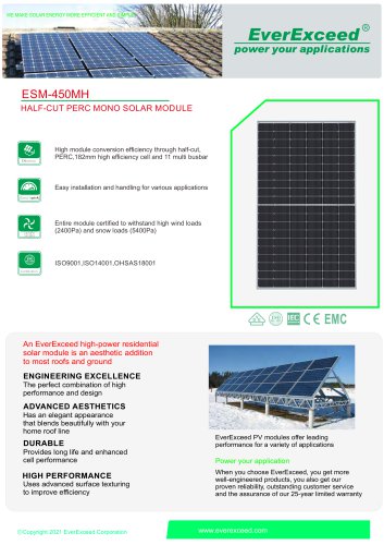 solar panel ESM-450MH