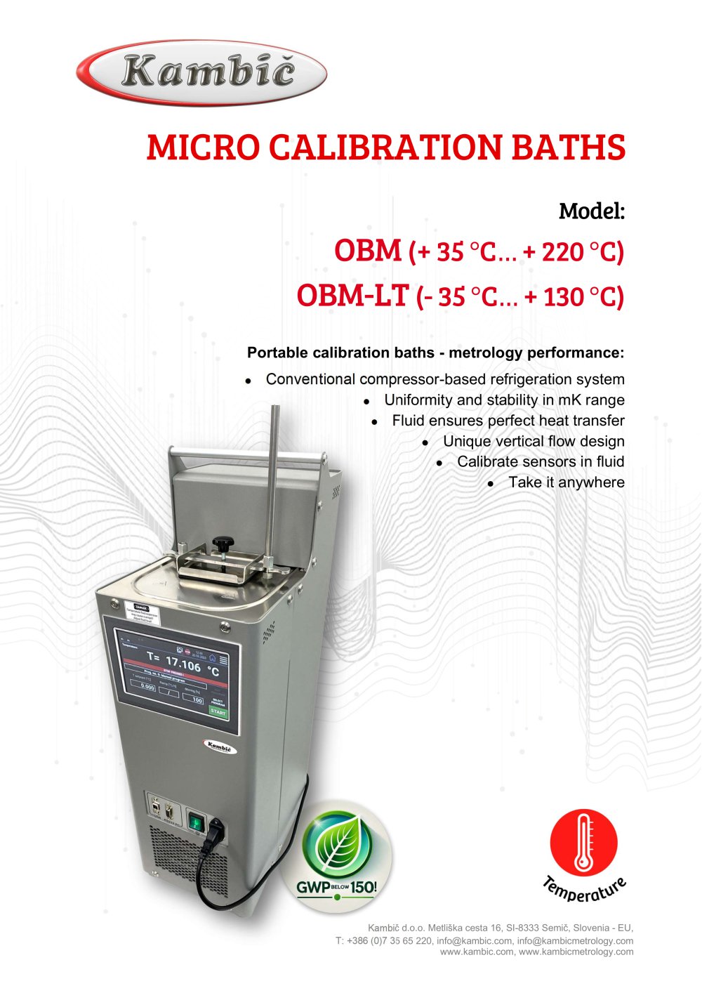MICRO CALIBRATION BATHS - Kambic d.o.o.