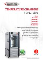 TEMPERATURE CHAMBERS (- 40 °C …+ 180 °C)