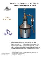 Tieftemperatur-Kühlsystem Typ T-G für kleine und große Kühlleistungen bis -170°C - 3