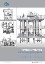 THERMAL SEPARATION BY WIPED FILM AND SHORT PATH DISTILLATION