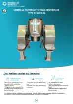 Vertical filtering tilting centrifuge type RC60 RIAL