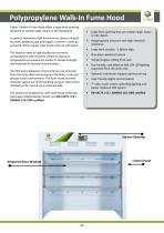 Polypropylene Walk-In Fume Hood