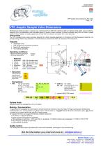 VPK Sample Valve dimensions