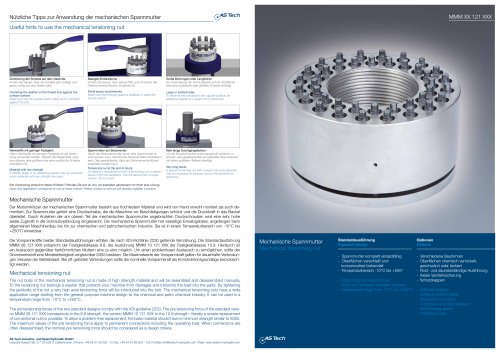 mechanical tensionning nut