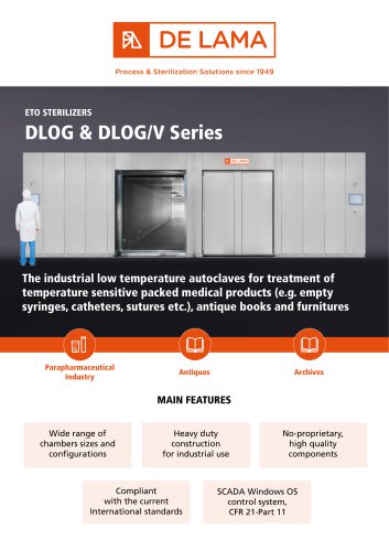 Ethylene oxide (EtO) sterilizers DLOG & DLOG/V series