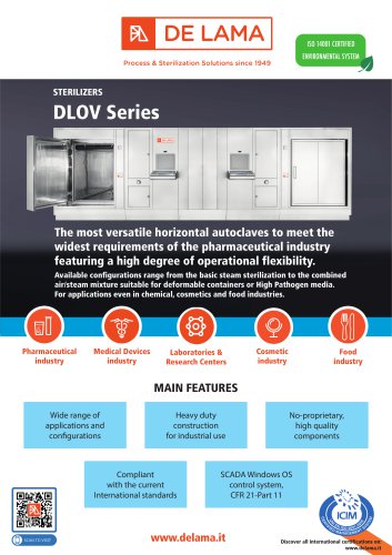 STEAM STERILIZERS DLOV series