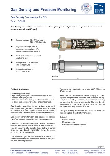 Gas Density Transmitter GDS