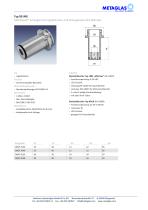 METAGLAS® TYPE 99.ING SIGHT GLASS FOR INGOLD SOCKET AND LUMINAIRE MIKROLUX - 1